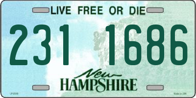 NH license plate 2311686