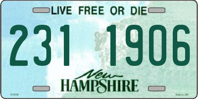 NH license plate 2311906