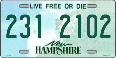 NH license plate 2312102