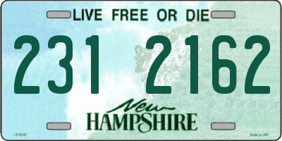 NH license plate 2312162