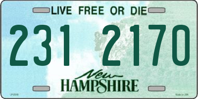 NH license plate 2312170