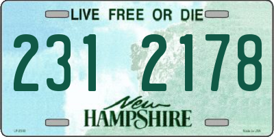 NH license plate 2312178