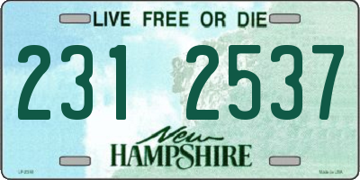NH license plate 2312537