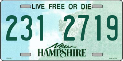 NH license plate 2312719