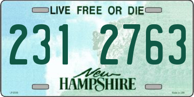 NH license plate 2312763