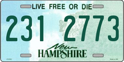 NH license plate 2312773
