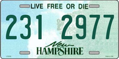 NH license plate 2312977