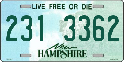 NH license plate 2313362