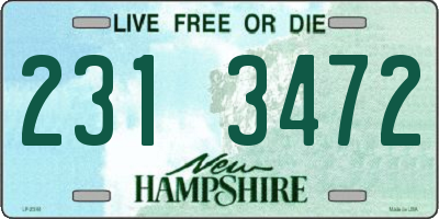 NH license plate 2313472