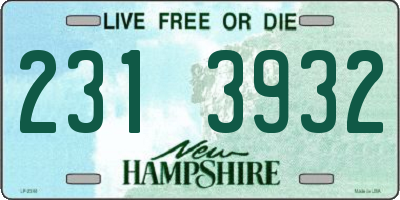 NH license plate 2313932