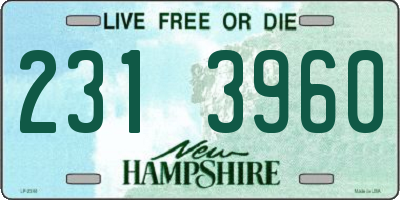NH license plate 2313960