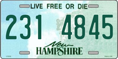 NH license plate 2314845