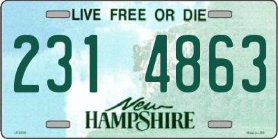 NH license plate 2314863