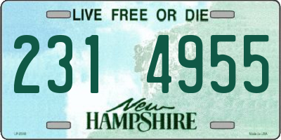 NH license plate 2314955