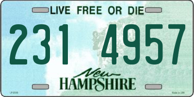 NH license plate 2314957