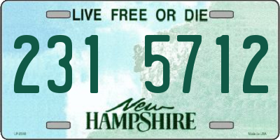 NH license plate 2315712