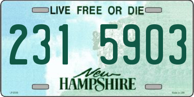 NH license plate 2315903