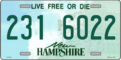 NH license plate 2316022