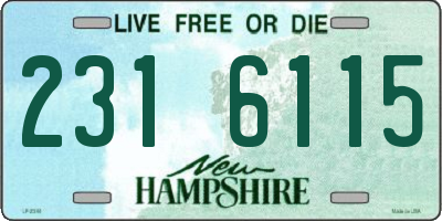NH license plate 2316115