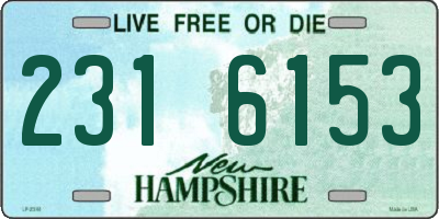 NH license plate 2316153