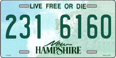 NH license plate 2316160