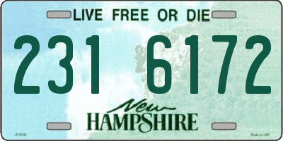 NH license plate 2316172