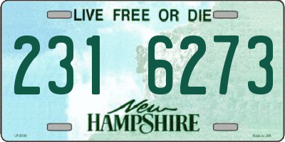 NH license plate 2316273