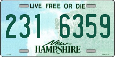 NH license plate 2316359