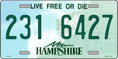 NH license plate 2316427