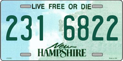 NH license plate 2316822