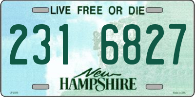 NH license plate 2316827