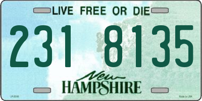 NH license plate 2318135