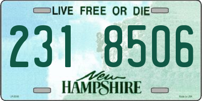 NH license plate 2318506