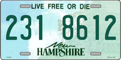NH license plate 2318612