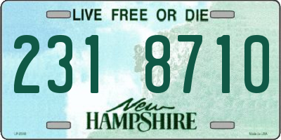 NH license plate 2318710