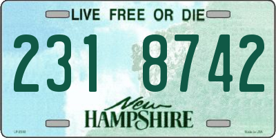 NH license plate 2318742