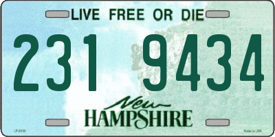 NH license plate 2319434
