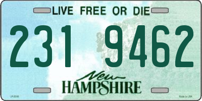 NH license plate 2319462