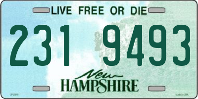 NH license plate 2319493