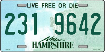 NH license plate 2319642