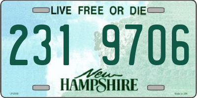 NH license plate 2319706