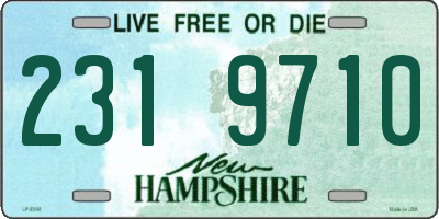 NH license plate 2319710