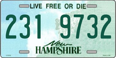 NH license plate 2319732