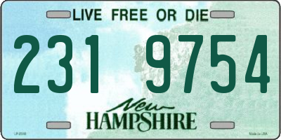NH license plate 2319754