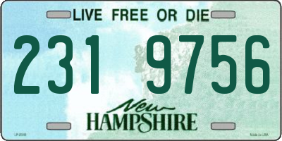 NH license plate 2319756