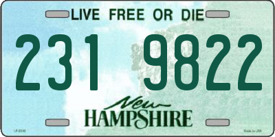 NH license plate 2319822