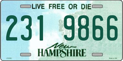 NH license plate 2319866