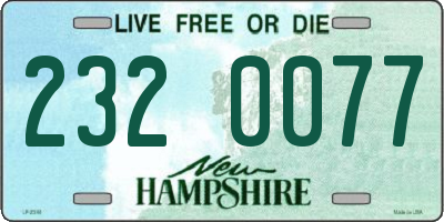 NH license plate 2320077