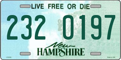 NH license plate 2320197