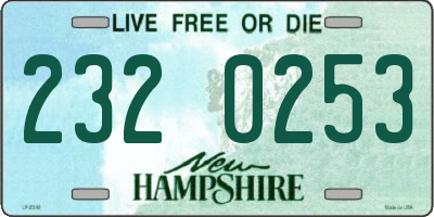 NH license plate 2320253